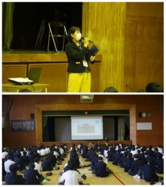 東京都立山崎高等学校 SDGs~持続可能な社会について知り、考える(初級) 授業風景
