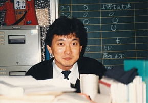 職員室にて